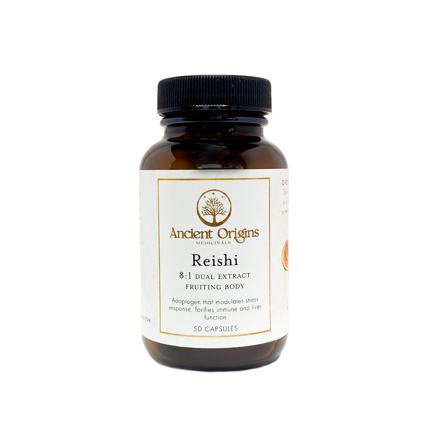 Reishi 8:1 Dual Extract Fruiting Body Capsules
