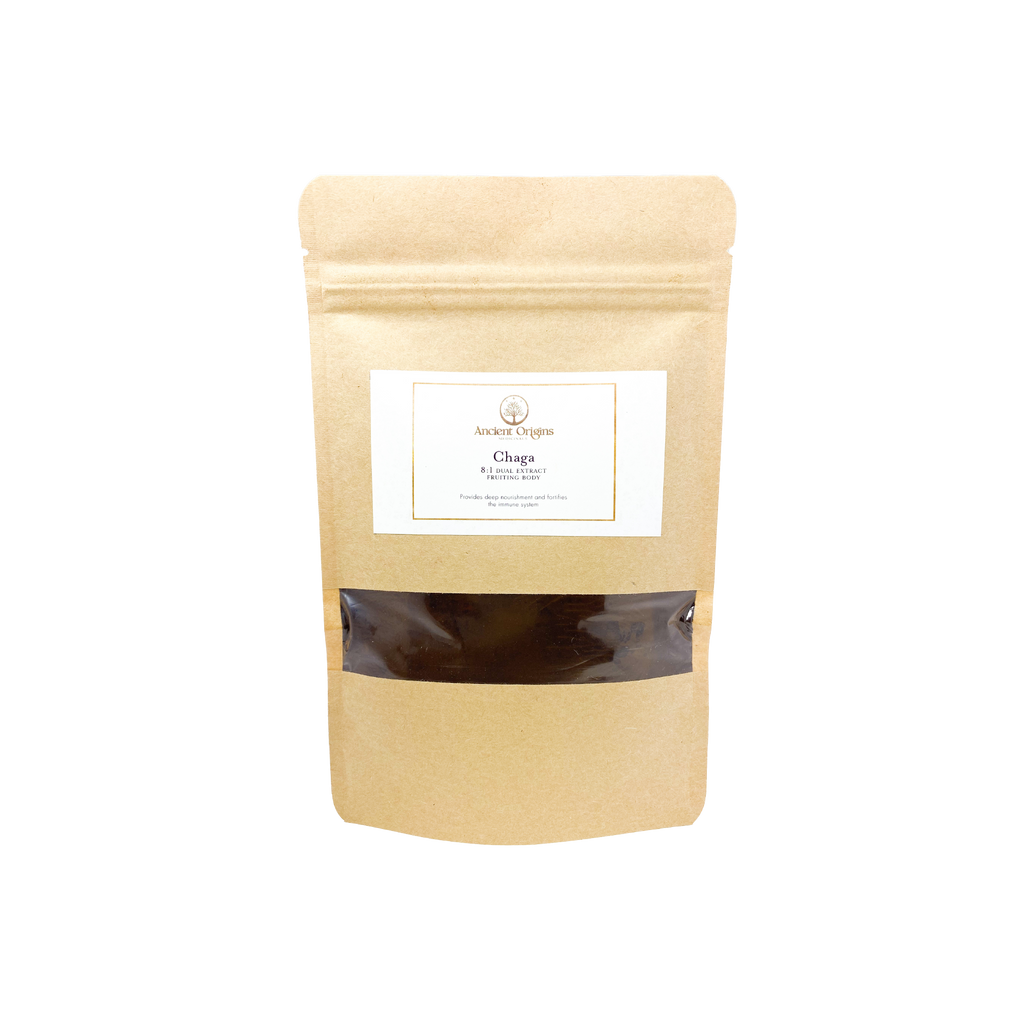 Chaga 8:1 Dual Extract Fruiting Body Powder