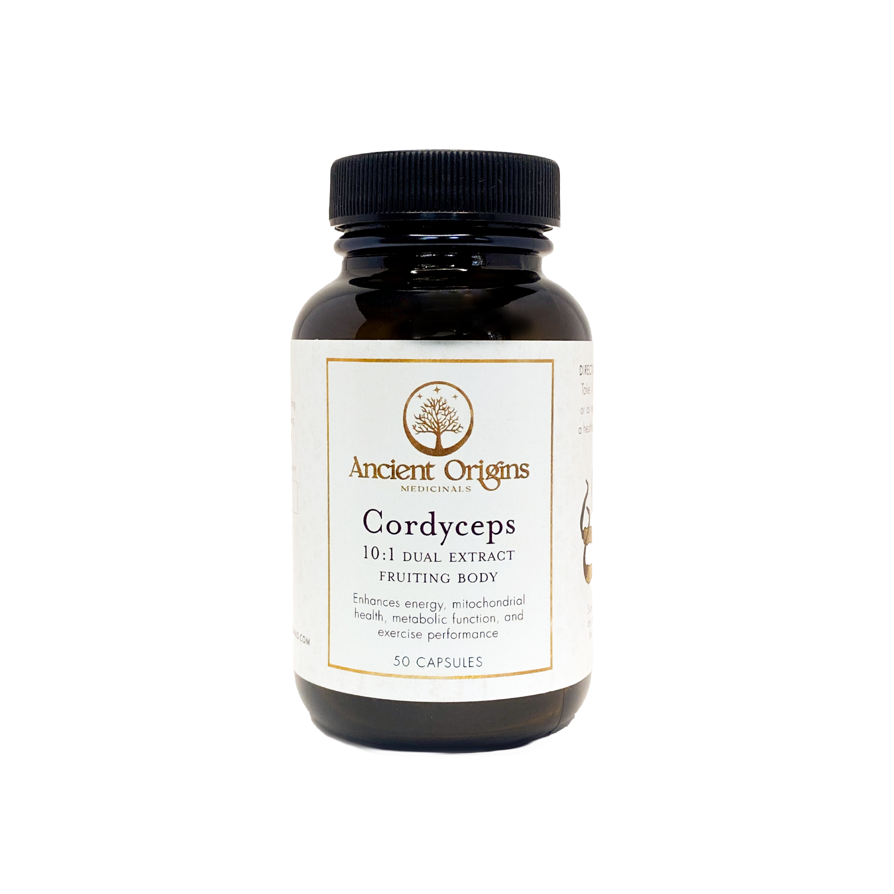 Cordyceps 10:1 Dual Extract Fruiting Body Capsules