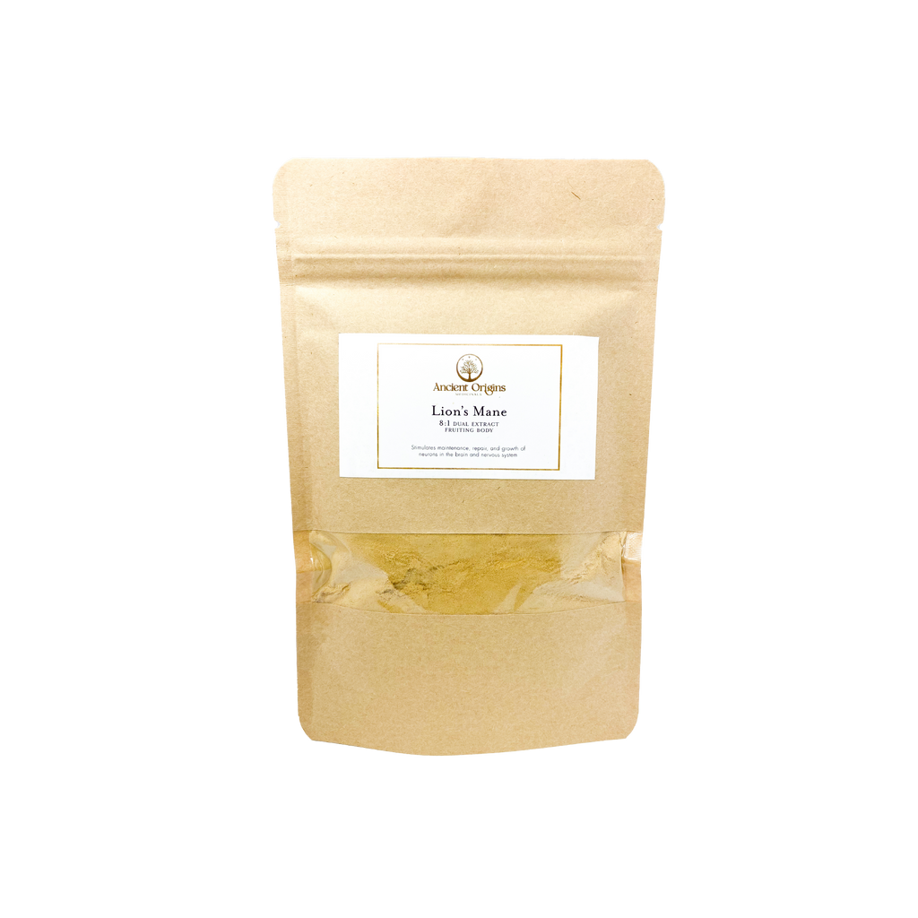 Lion's Mane 8:1 Dual Extract Fruiting Body Powder