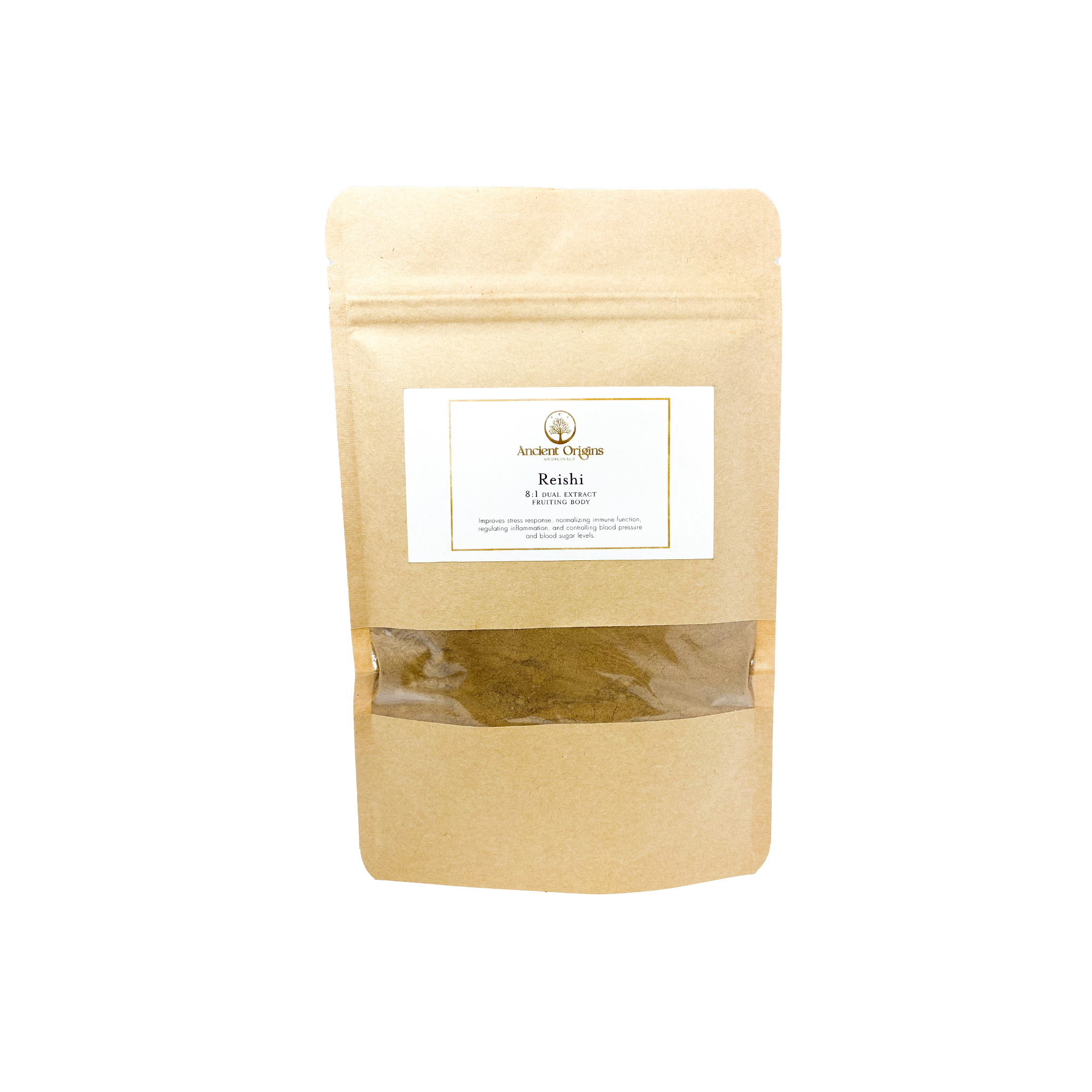 Reishi 8:1 Dual Extract Fruiting Body Powder